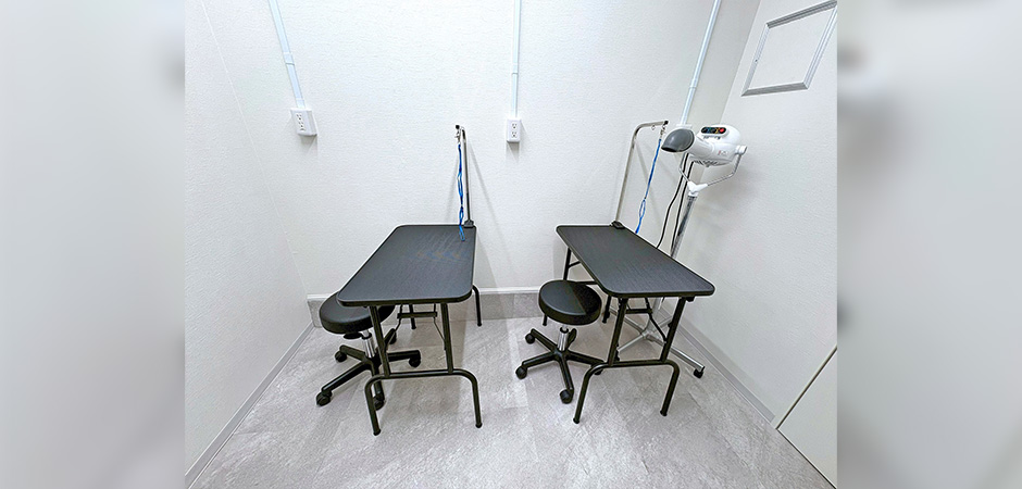 ワンルーク熱田区伝馬町店のトリミング台